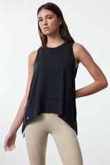 Trendyol Camiseta deportiva yoga sin mangas negro