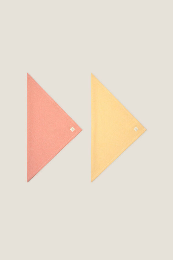 Textura Set 2 servilletas en 2 colores estampado