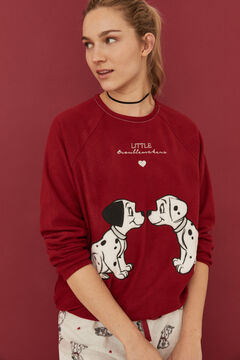Womensecret Pyjama polaire baiser 101 Dalmatiens rouge rouge