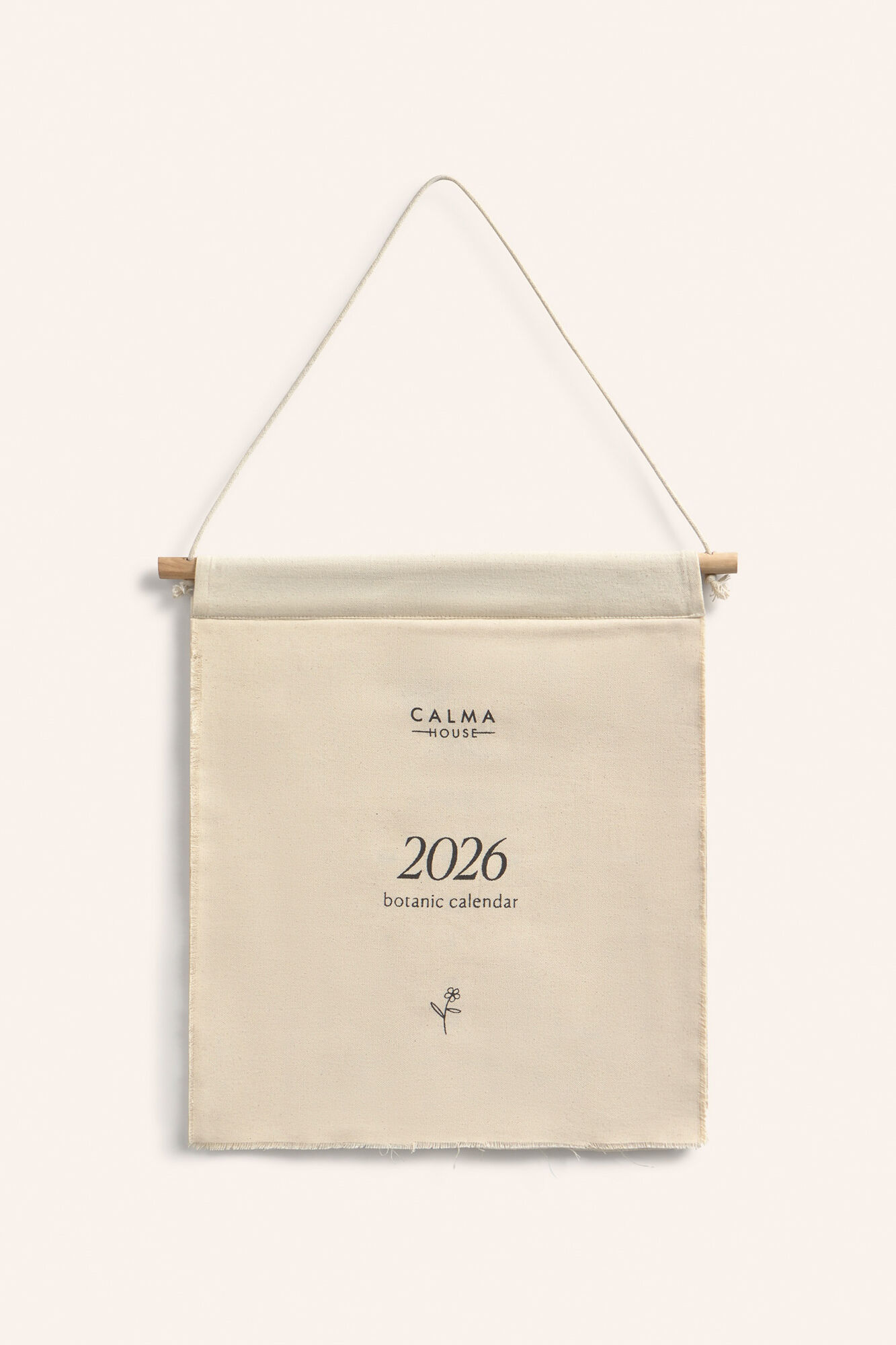 Calma House Calendario 2026 de algod&oacute;n Clau