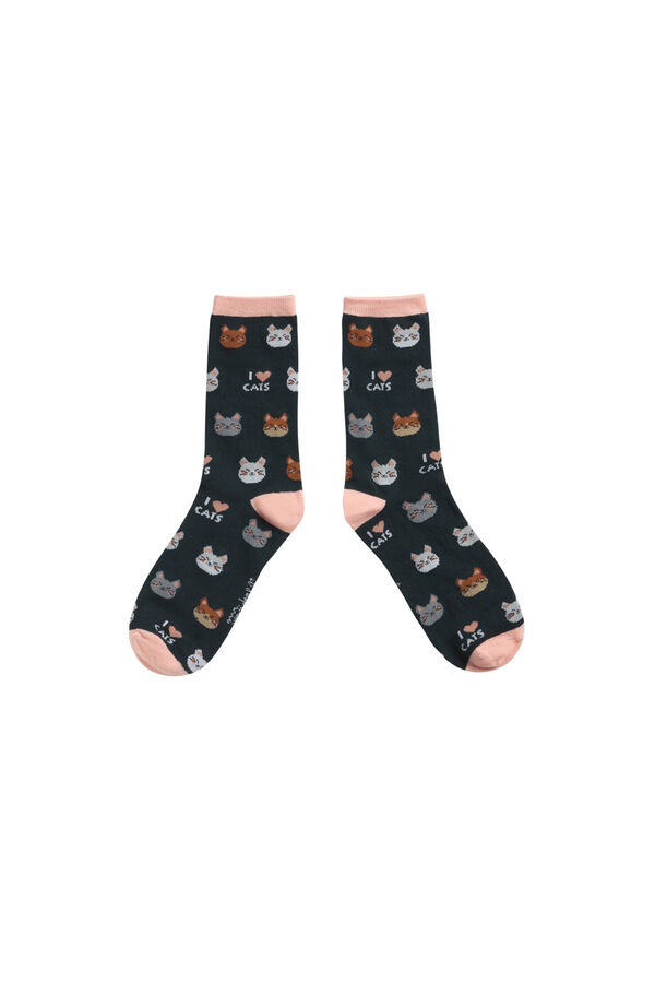 Womensecret Cat socks S uzorkom