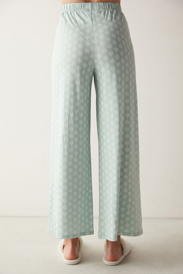 Womensecret Joise Green Patterned Pants Pajamas Zelena