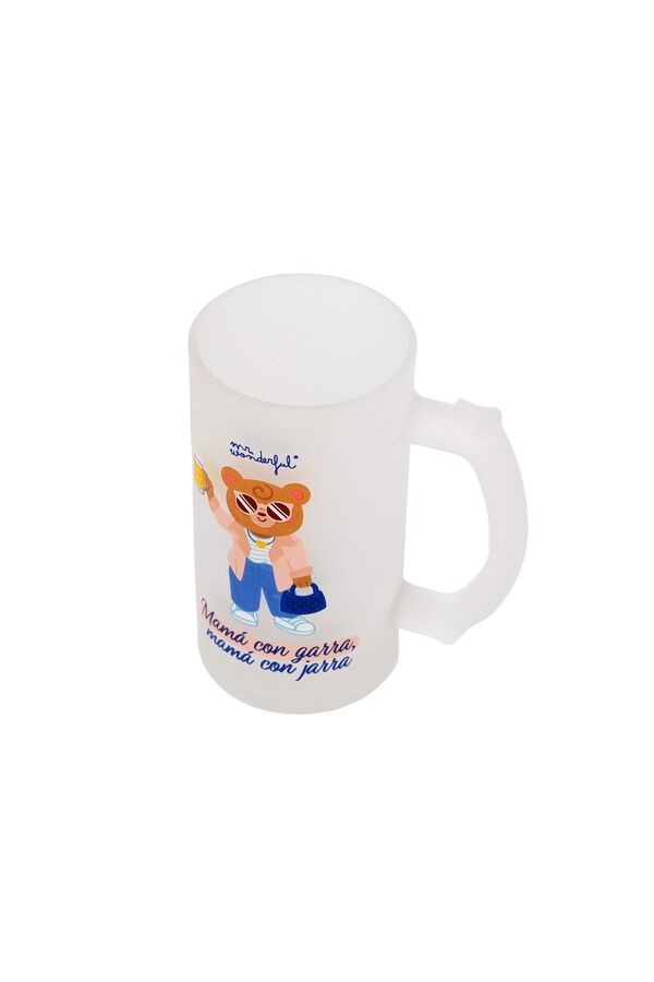 Mr. Wonderful Beer mug - Mum with claws, mum with mug printed