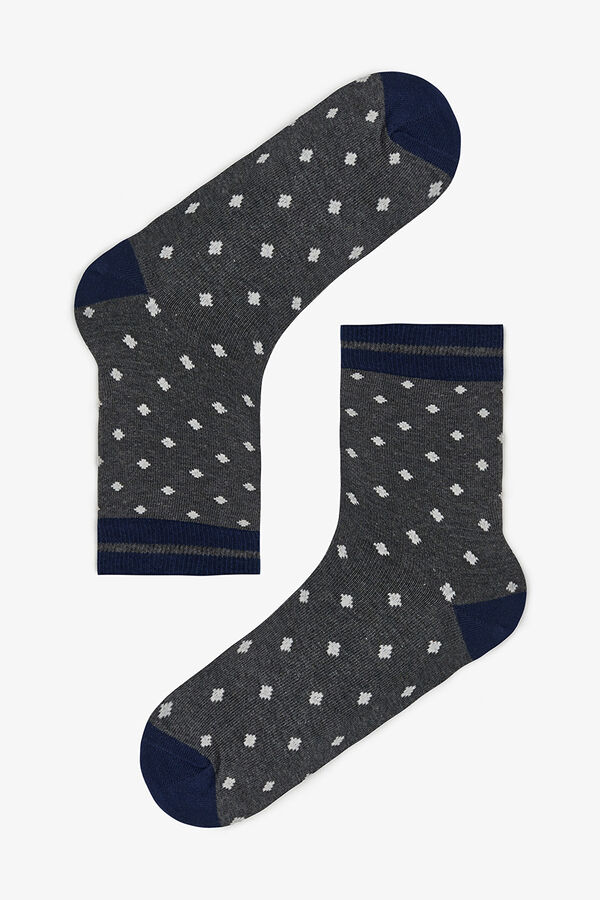 Penti Men's Polka Dot Patterned 5-Pack Socket Socks printed