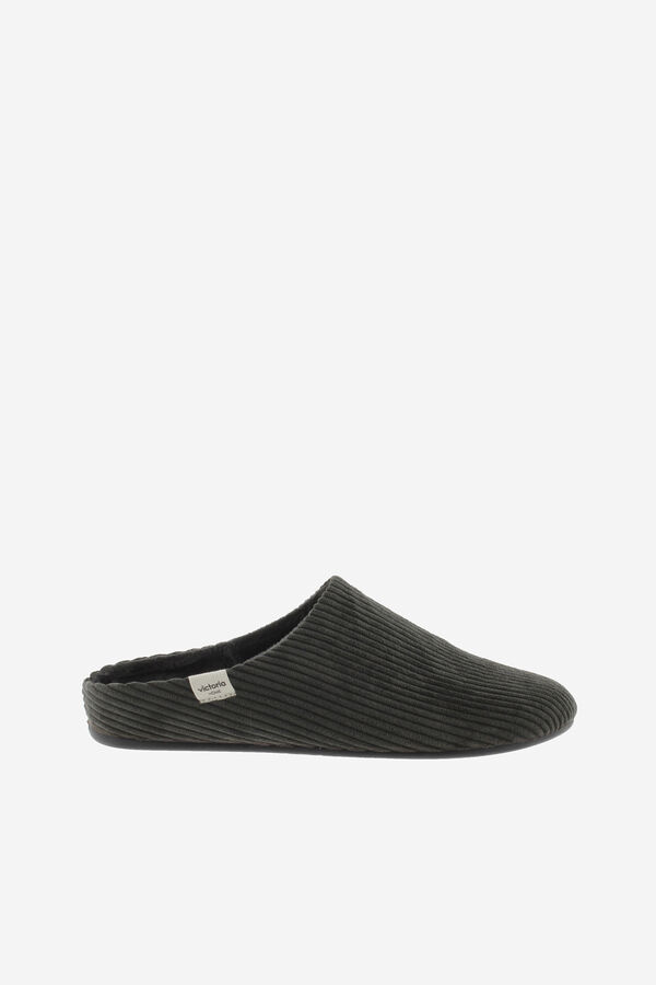 Victoria Victoria Norte corduroy slippers black
