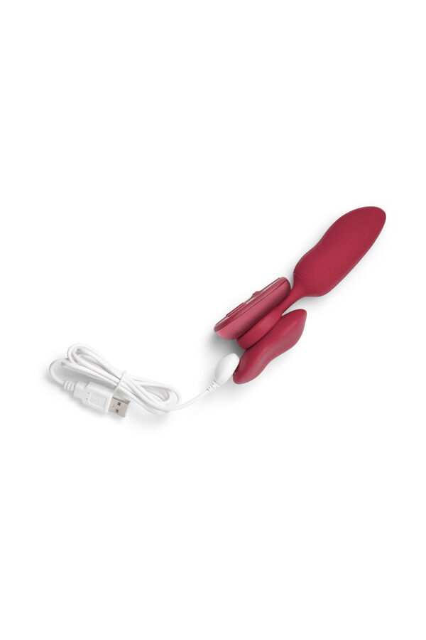 Platanomel&oacute;n Mobi Remote Control Couples Vibrator vermelho