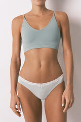 Women'secret Cotton lace classic bow 7-pack panties white