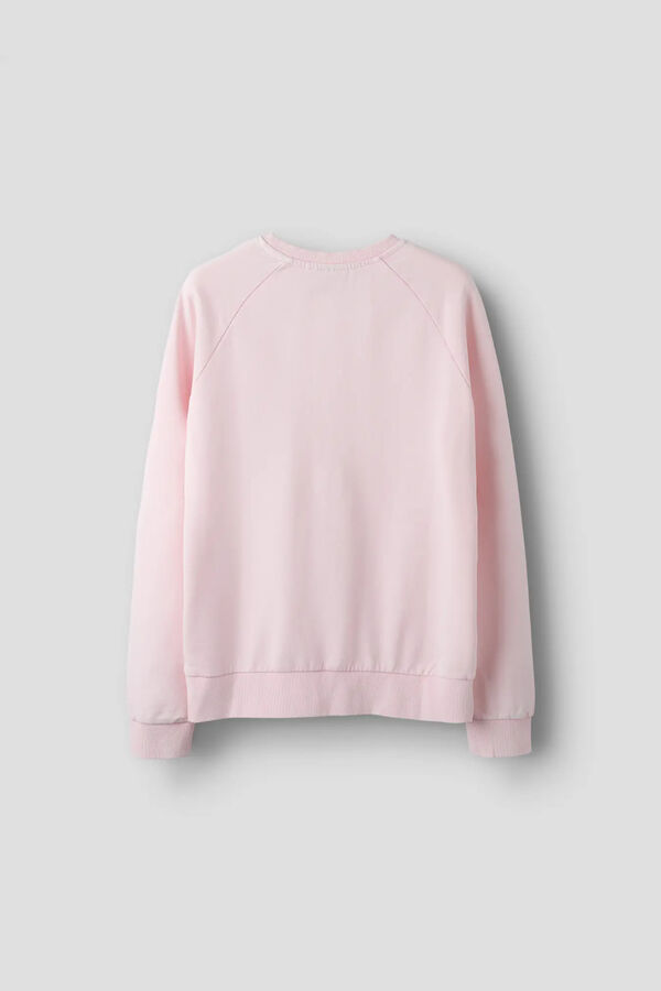 Lmtd Sudadera felpa cuello redondo acabados rib coral