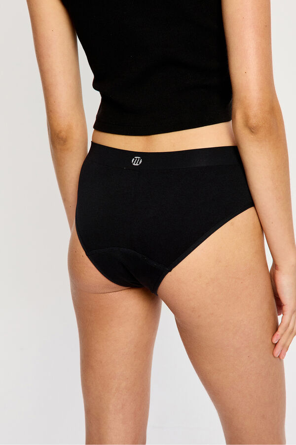 Modibodi Pack of 3 seamless period briefs for heavy flow, black black