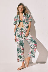 Women'secret Kapri ko&scaron;ulja pidžama Zelena