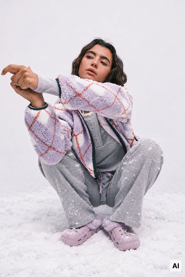 HI&BYE Pyjama long en coton gris gris