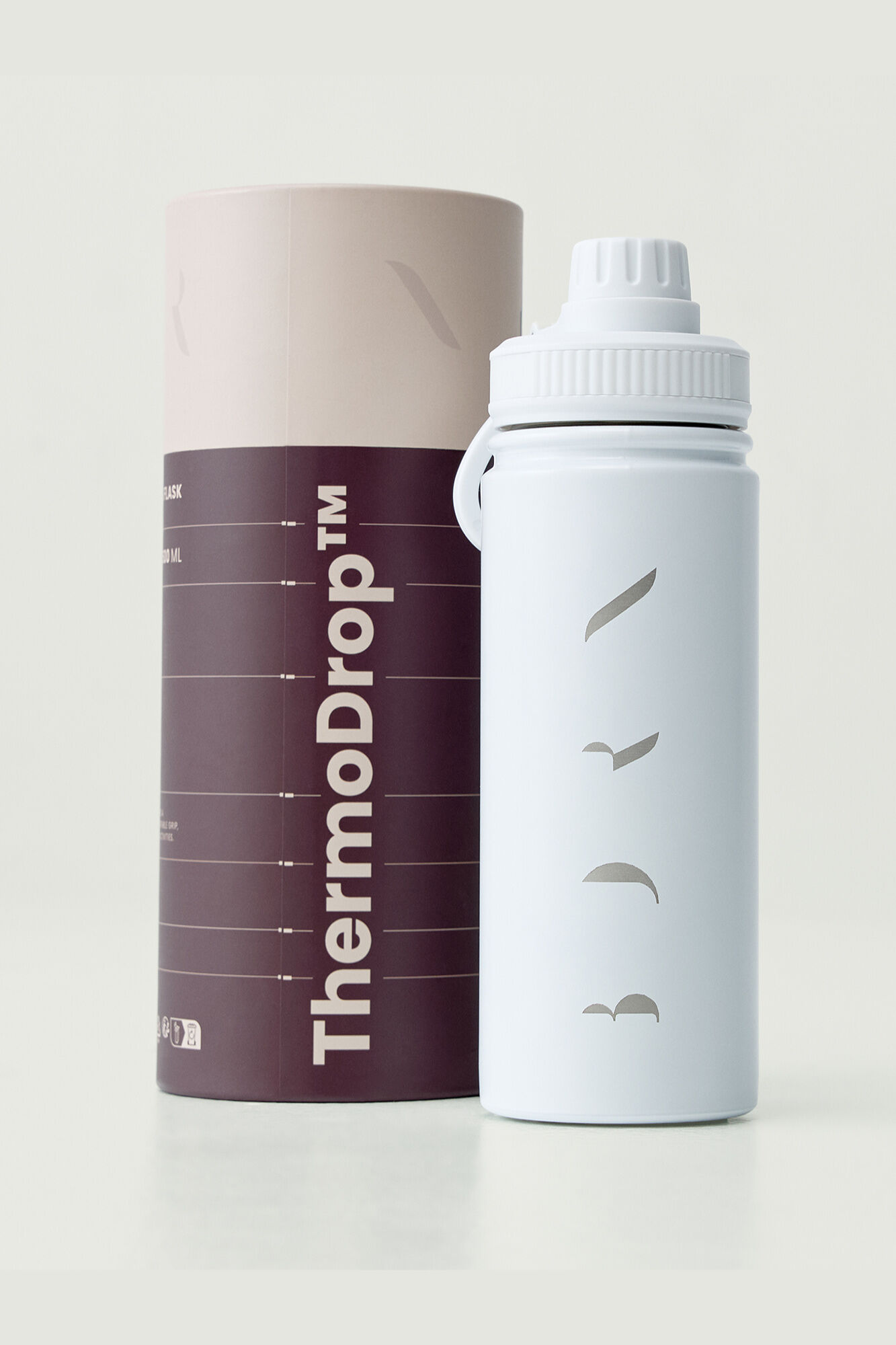 Born Living Yoga Wei&szlig;e VIVAq Thermoflasche