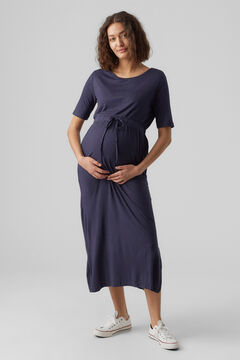 Womensecret Vestido largo maternity blue