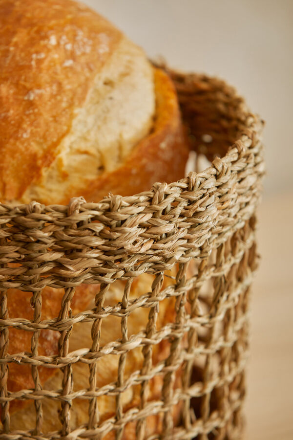 Calma House Cesto artesanal de junco de mar Hanoi nude