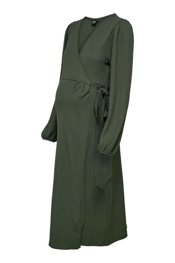 Only Maternity Midi maternity dress vert