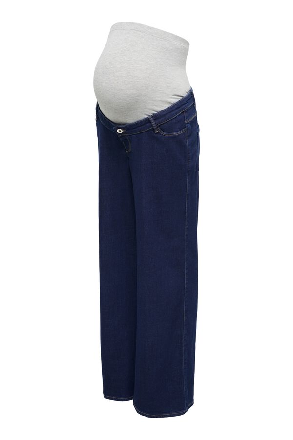 Only Maternity Wide leg maternity jeans blue