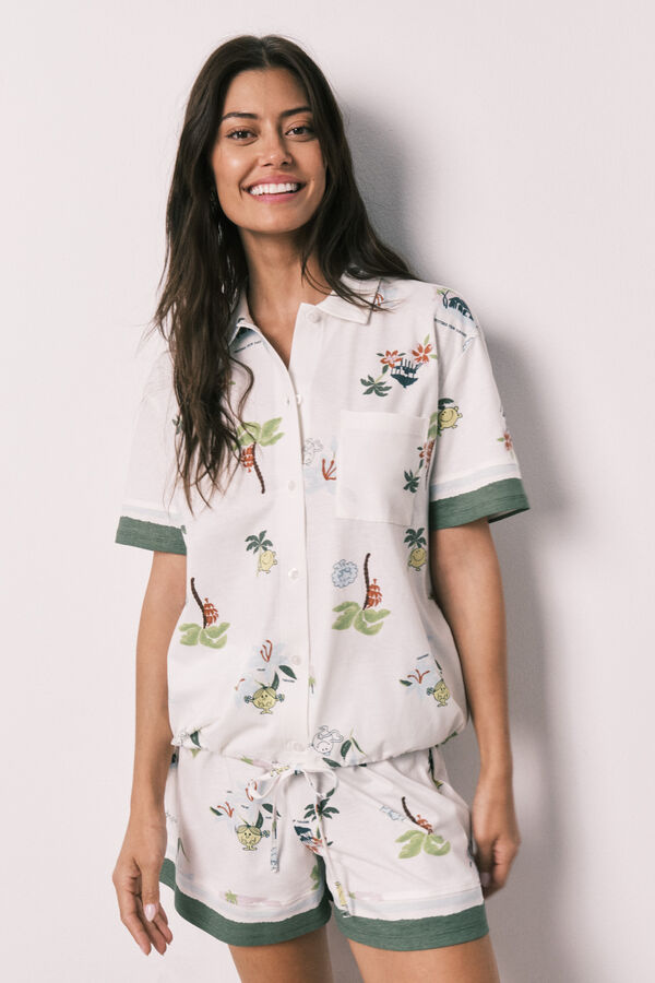 Women'secret Little Miss&trade; short classic pyjamas beige