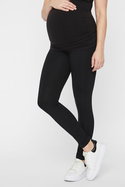 Womensecret 2-pack organic cotton maternity leggings black