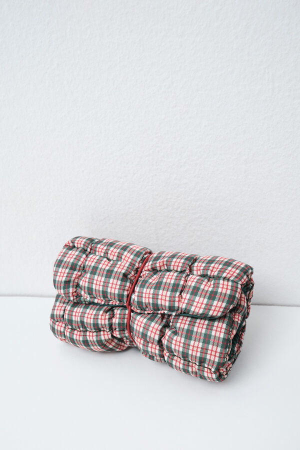 Women'secret Green quilted plaid jewellery box black