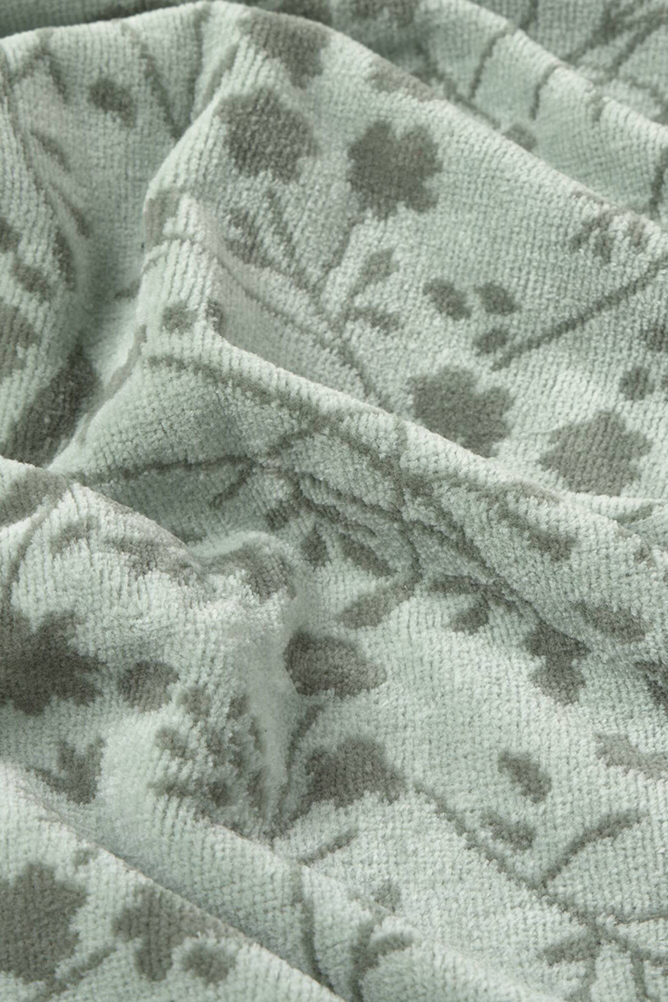 Textura Toalla rizo jacquard flores