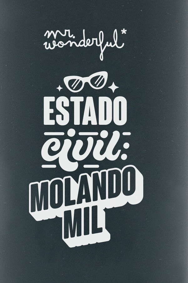 Mr. Wonderful Botella - Estado civil: molando mil estampado