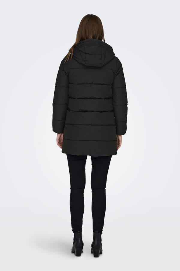Only Maternity Long coat maternity puffer black