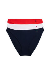 Tommy Hilfiger Pack 3 bragas cl&aacute;sicas logo lateral estampado