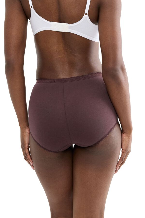 Sloggi Sloggi high-waisted panty pack burgundy