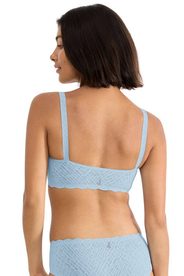 Sloggi Soutien top de renda efeito invis&iacute;vel azul