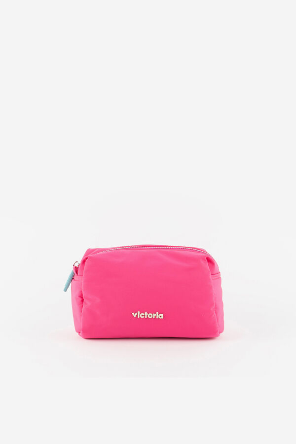 Victoria Neceser nylon cremallera fucsia
