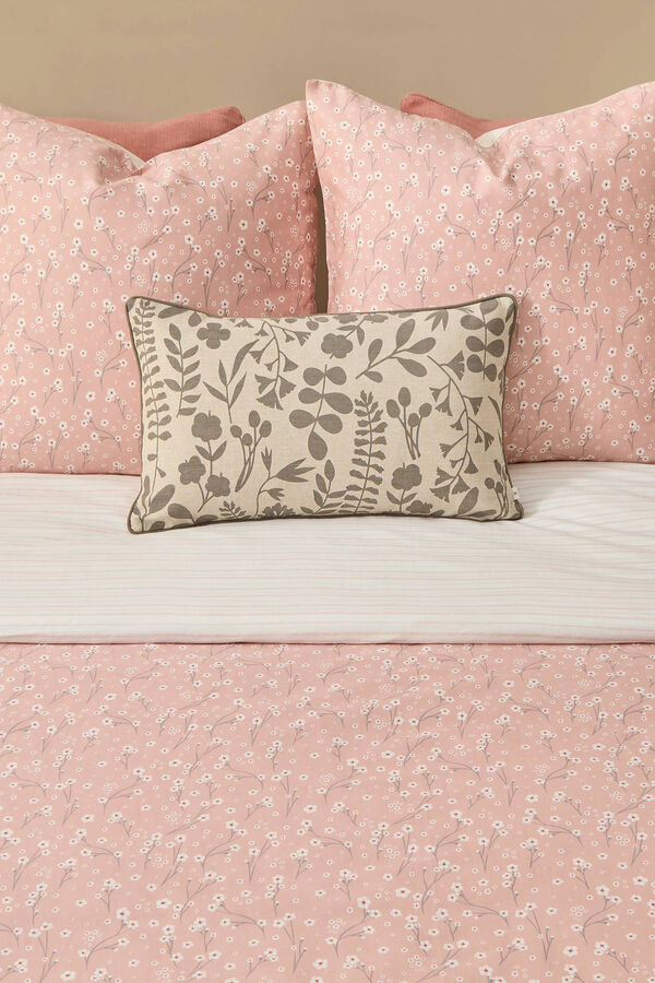 Womensecret Floral sateen cotton duvet cover pink