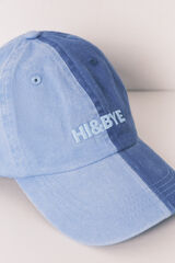 HI&BYE Blue cotton adjustable cap blue