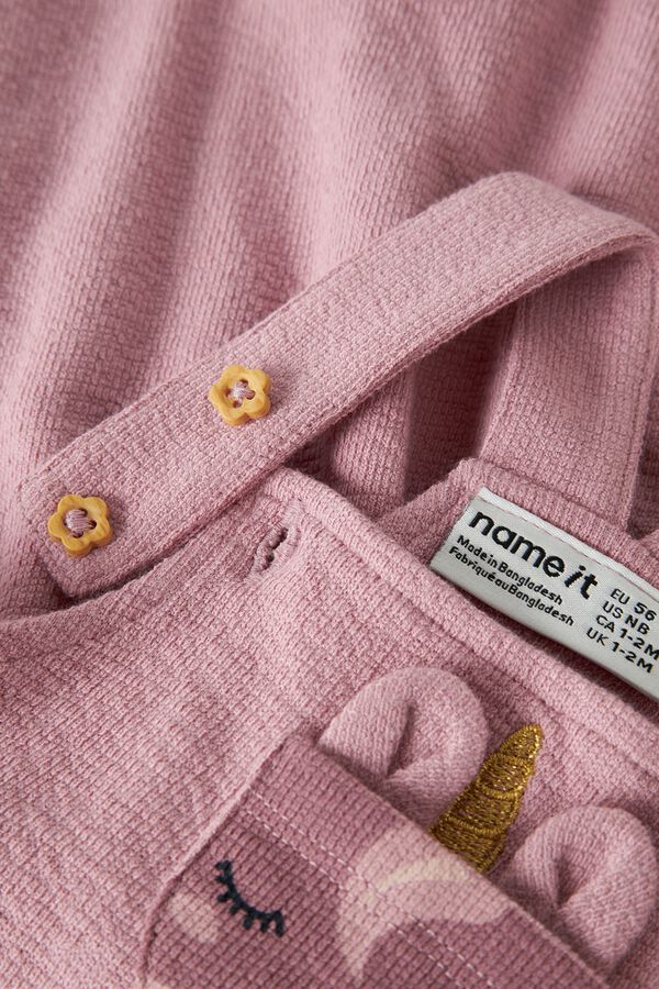 Name it Baby dungarees rose
