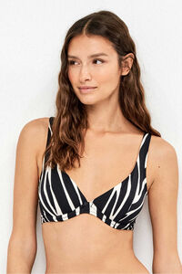 Gisela Top biqu&iacute;ni sem enchimento estampado animal print