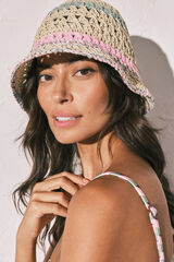 Women'secret Chapeau bob en crochet beige nude