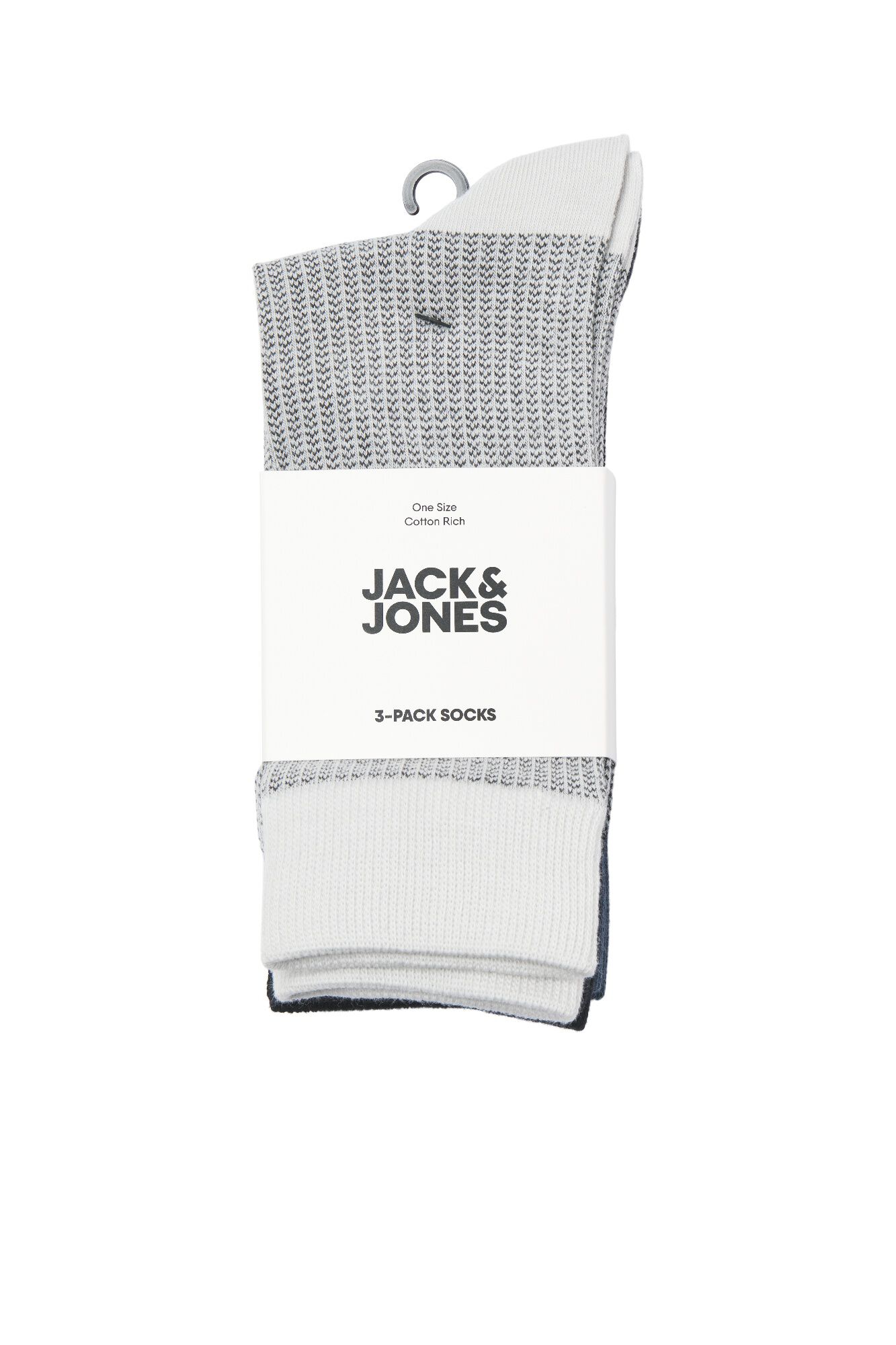 Jack & Jones Pack meias em algod&atilde;o canelado