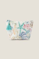 Textura Neceser algod&oacute;n print marino estampado