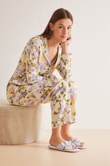 Womensecret Pyjama chemise fleurs imprimé