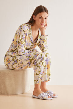 Womensecret Pijama camiseiro flores estampado
