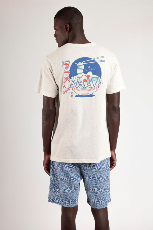 Admas Pijama corto ramen  blanco