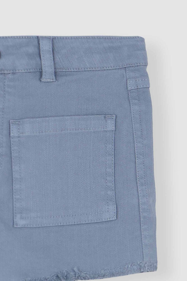 Womensecret Bermudas bolsos à frente azul azul