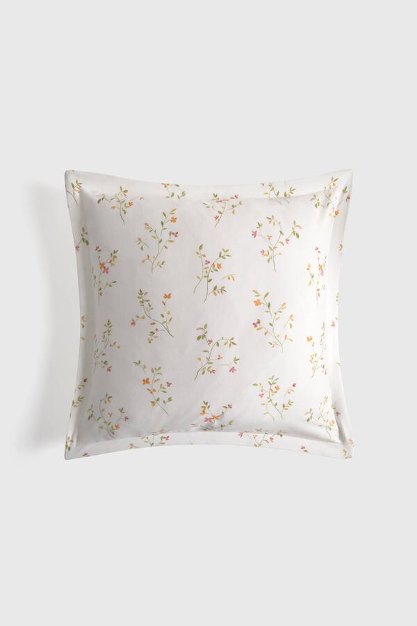 Textura Housse de coussin imprim&eacute;e blanc