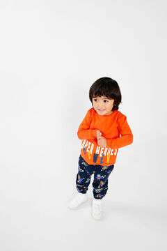 Womensecret Camiseta de mini niño naranja