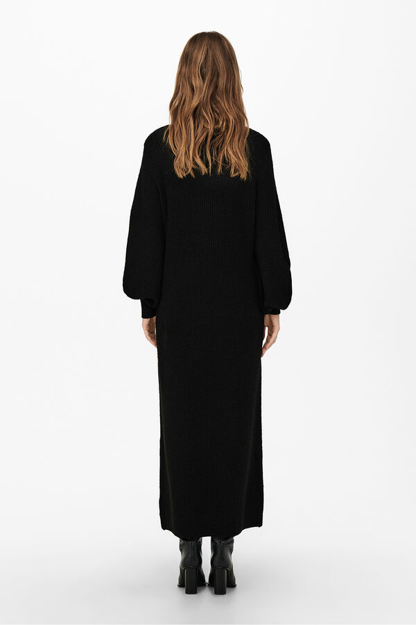 Only Maternity Vestido largo de canal&eacute; maternity  negro