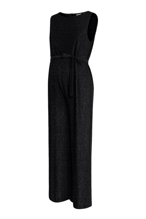 Mamalicious Shiny maternity jumpsuit black