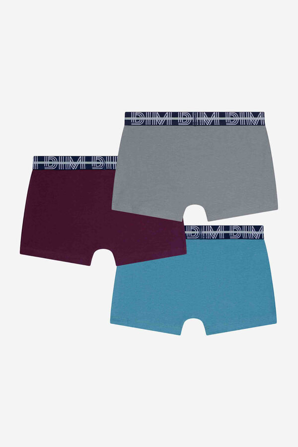 DIM Pack of 3 boys' boxers DIM Cotton Stretch printed