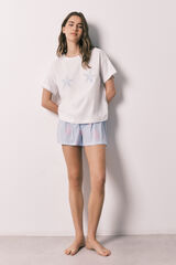 Women'secret Cotton short pyjamas Family Collection blue