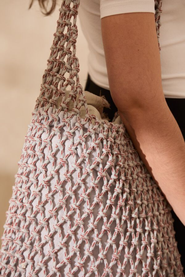 Calma House Baumwoll-Tasche 35x35 Blau