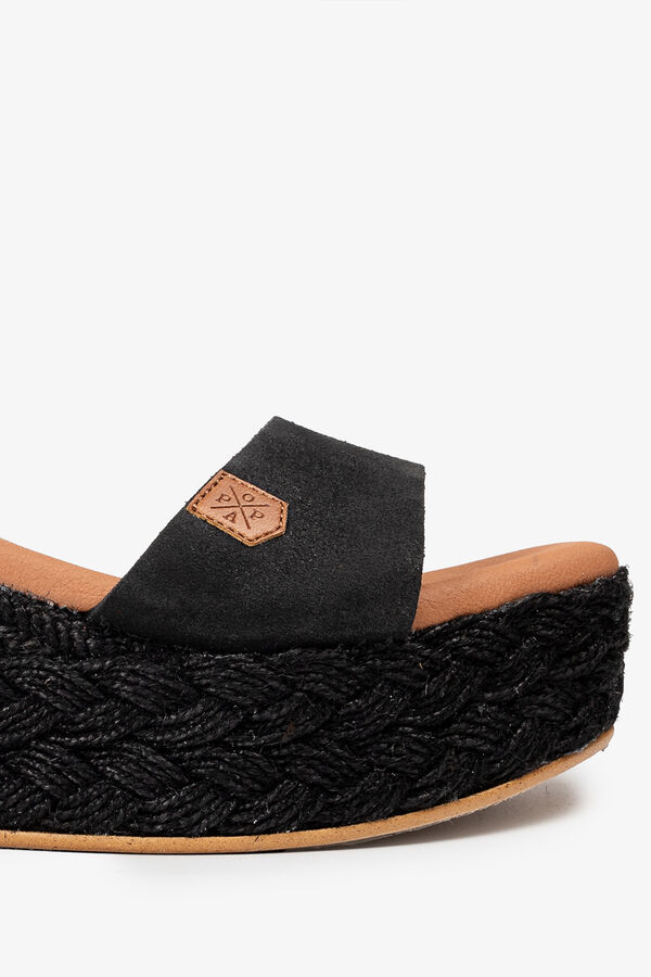 Popa High wedge Schwarz