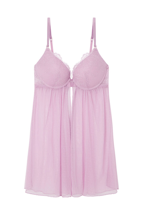GORGEOUS Lilac lace push-up babydoll, Bras